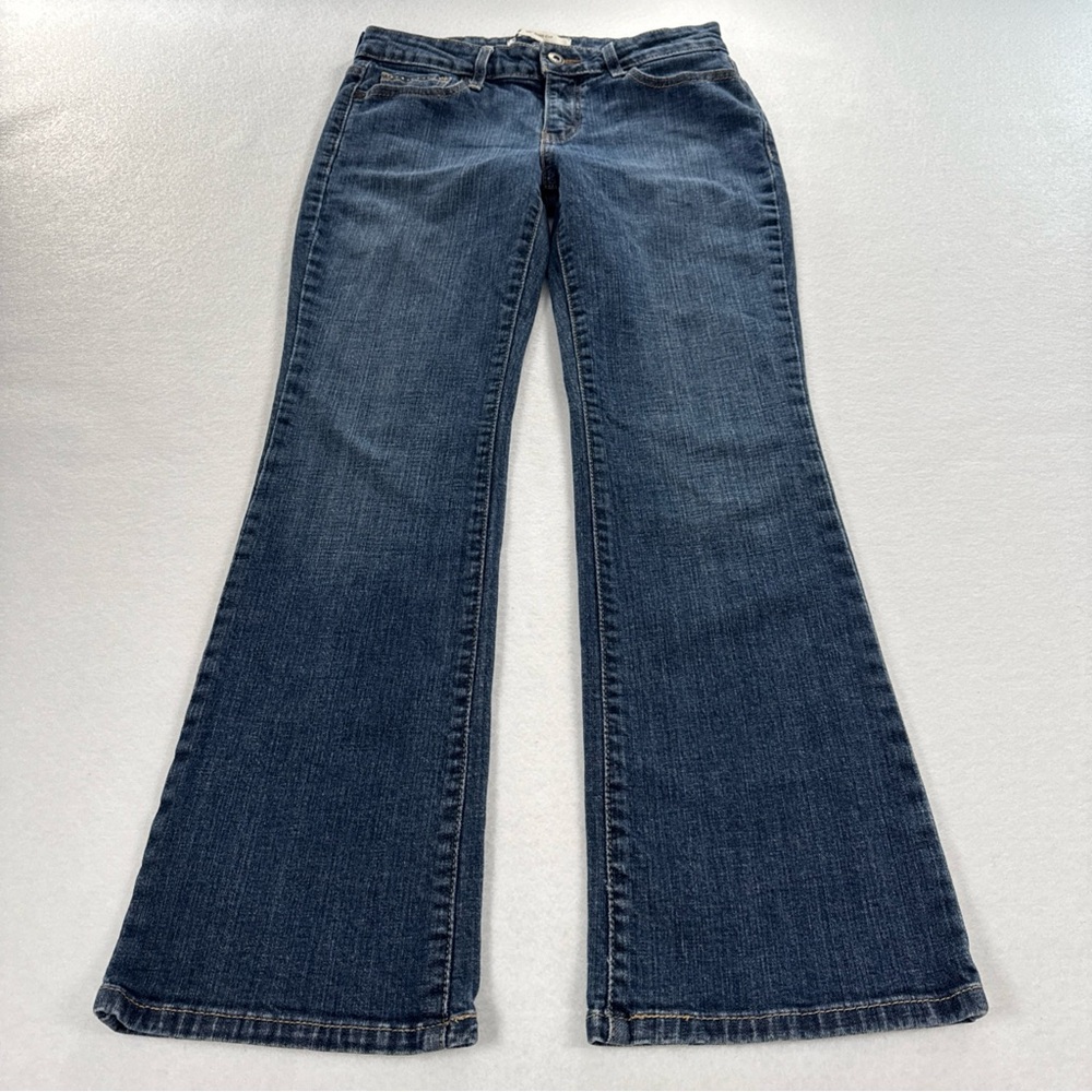 Levi's Y2K 515 Boot Cut Jeans Women's Size 8M Dark Fade Wash Studded Boho EUC
